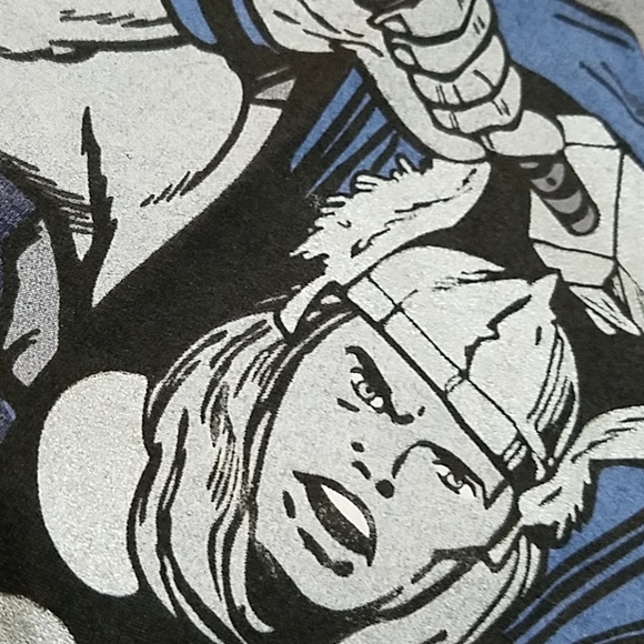 Mens 2XL Marvel Superhero T Shirt Black/Silver - Picture 4 of 4